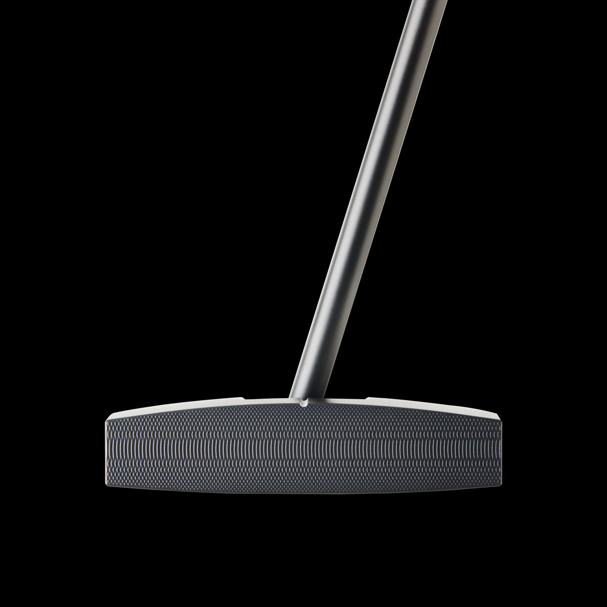 Face of the P-117 putter showing dual-line CNC milling