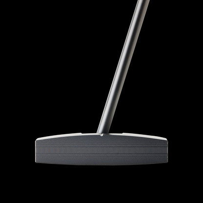 Face of the P-117 putter showing dual-line CNC milling