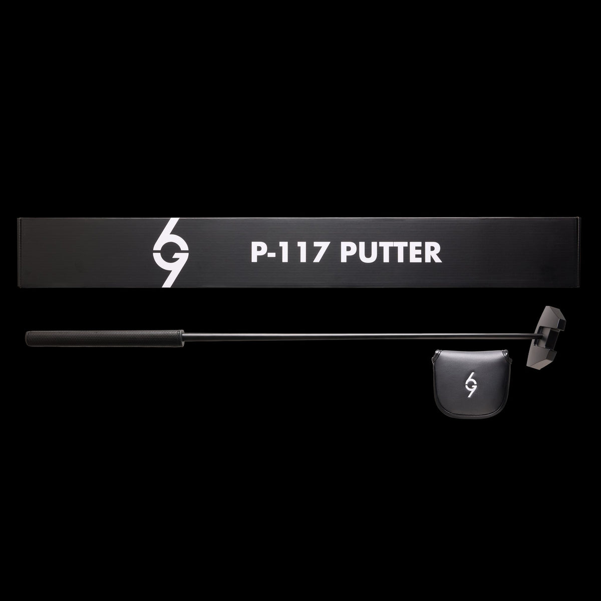 P-117 Putter box with the putter and matching headcover